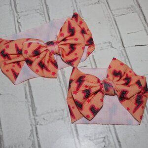 ⚡️💗 Big Sister & Little Sister Matching Headbands · 2‑Pack · Lightning Bolt